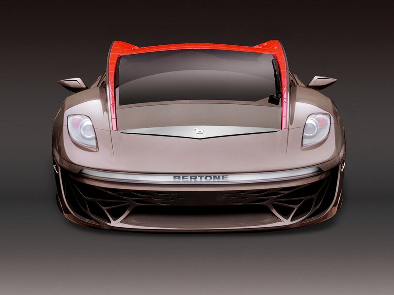 Bertone sports car front view