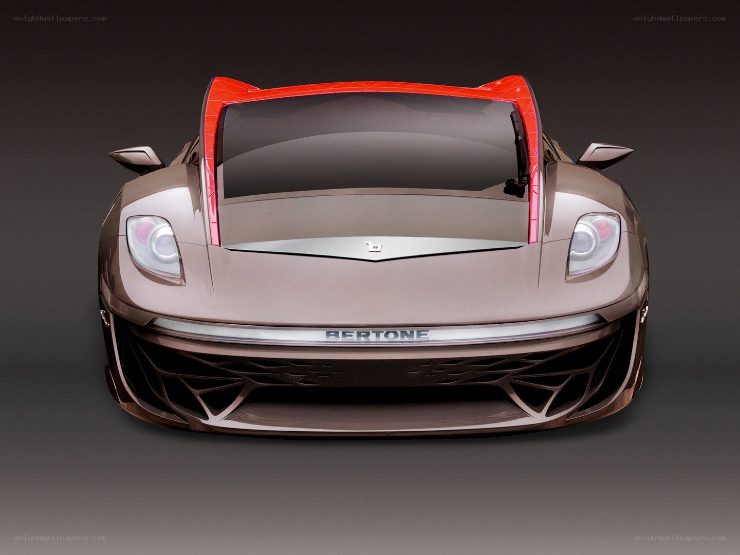Bertone sports car front view