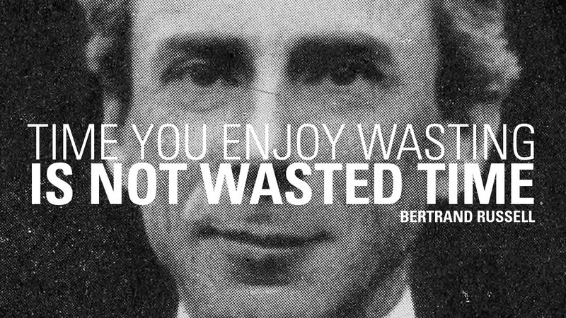 Bertrand Russell quote on time