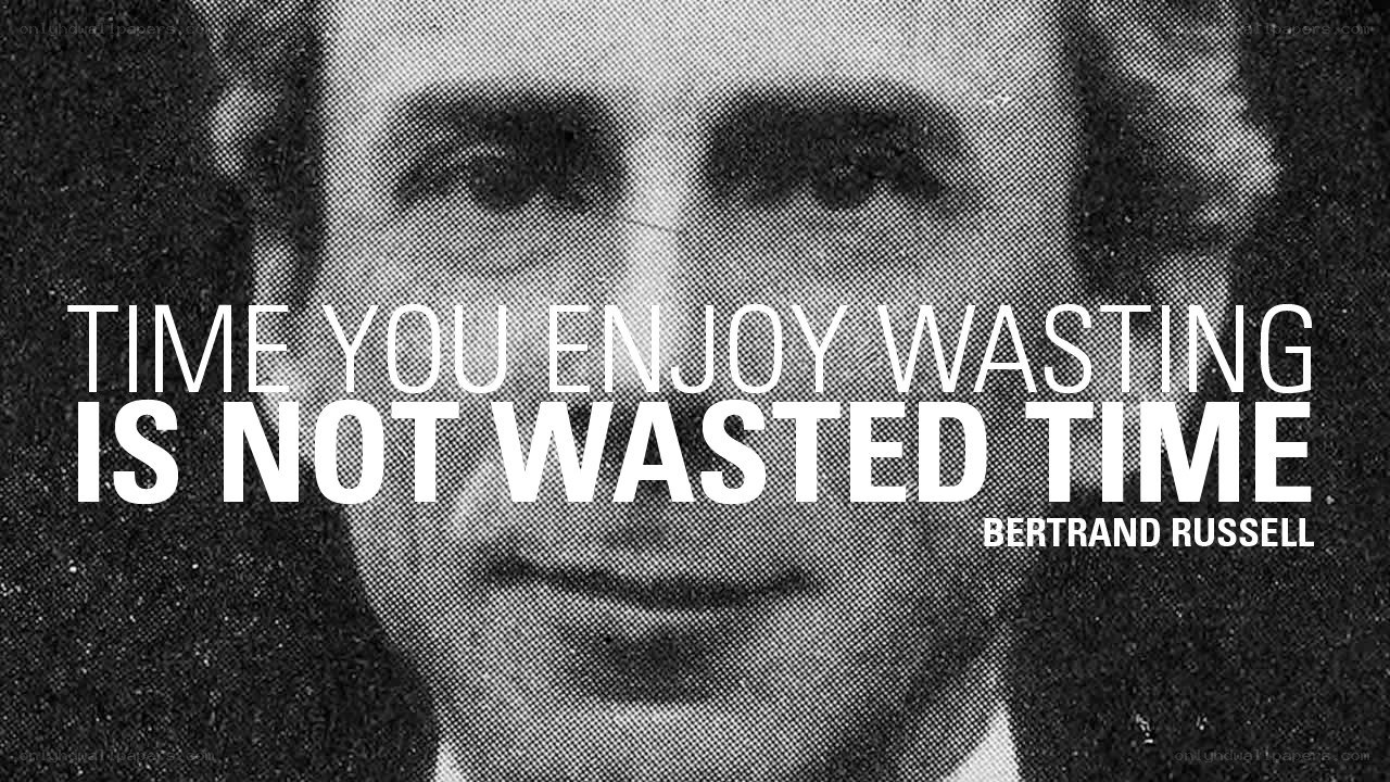 Bertrand Russell quote on time