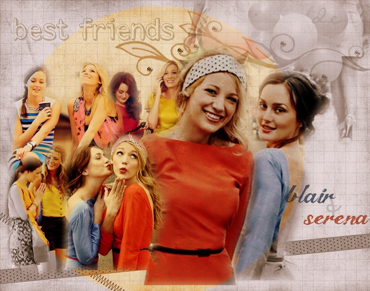best friends collage