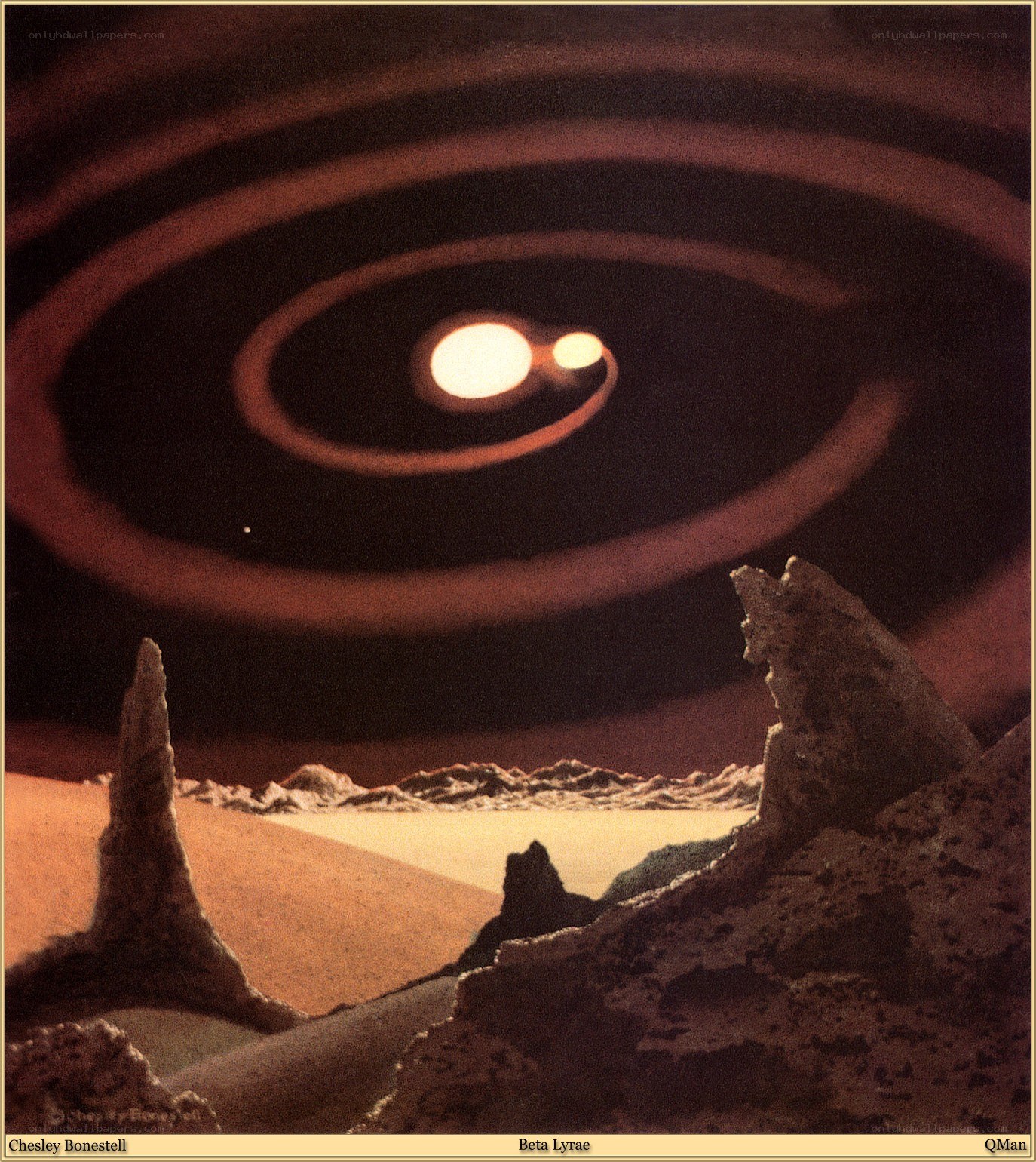 Beta Lyrae alien landscape