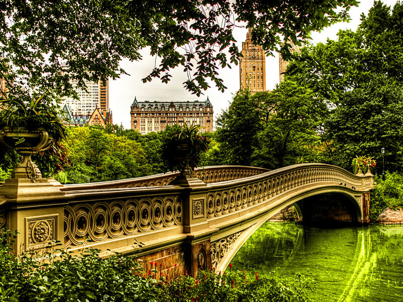 Bethesda Fountain — Green