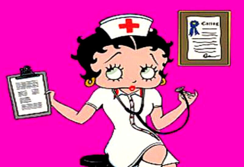 Betty Boop as a nurse