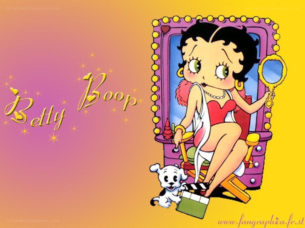 Betty Boop cartoon wallpaper