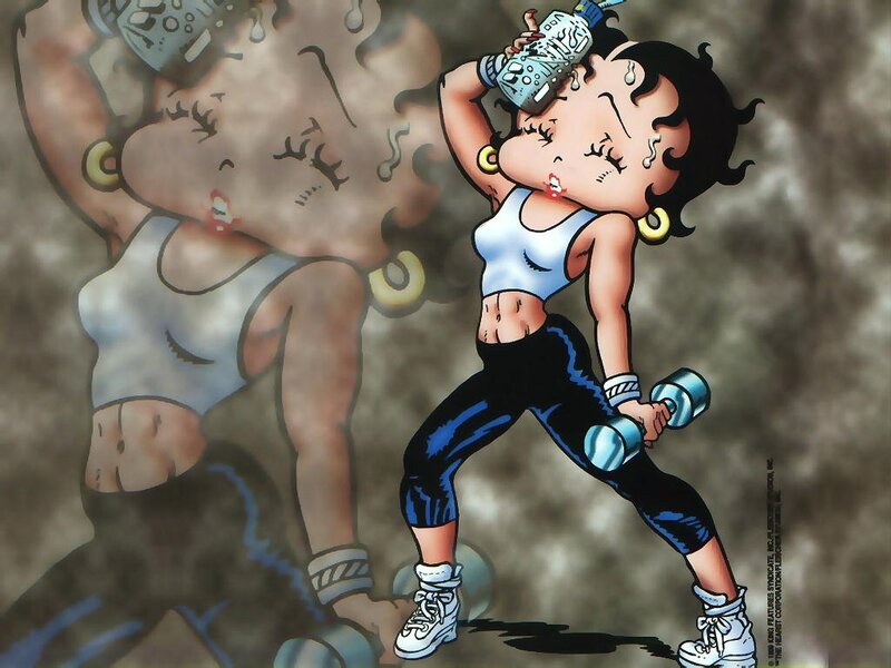 Betty Boop Exercising