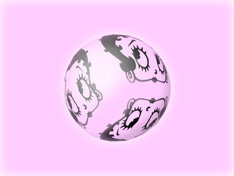 Betty Boop Head Ball