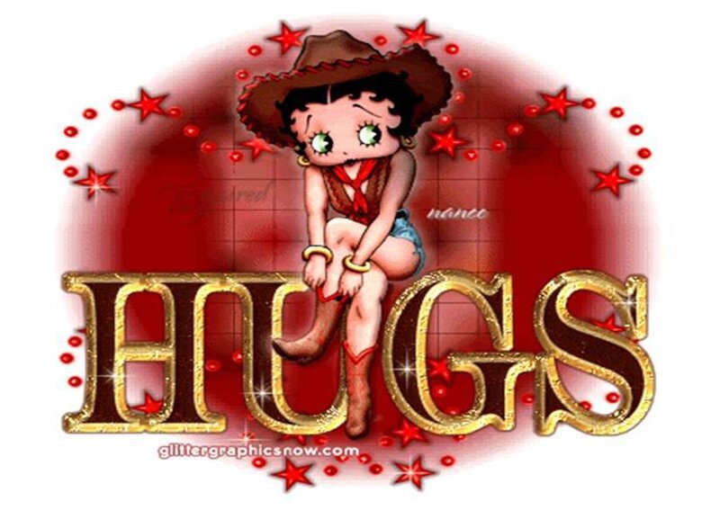 Betty Boop Hugs Art