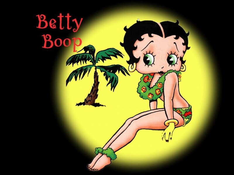 Betty Boop in Bikini — Yellow