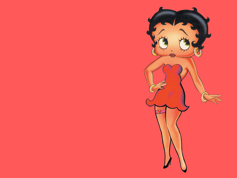 Betty Boop in red dress