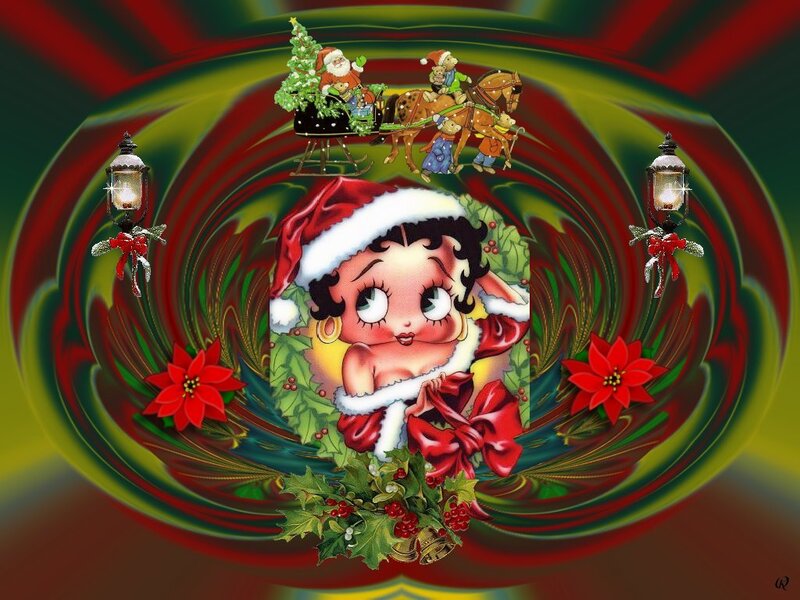 Betty Boop in Santa Hat