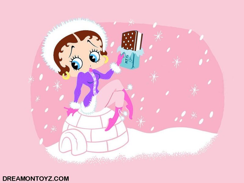 Betty Boop in winter