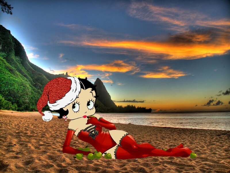 Betty Boop on Beach