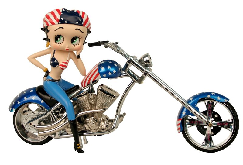 Betty Boop on Motorcycle