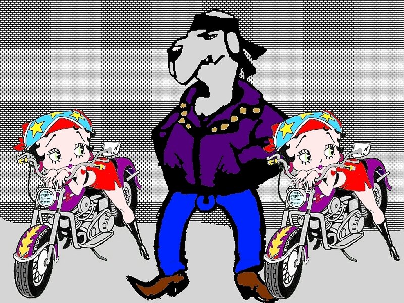 Betty Boop on Motorcycles