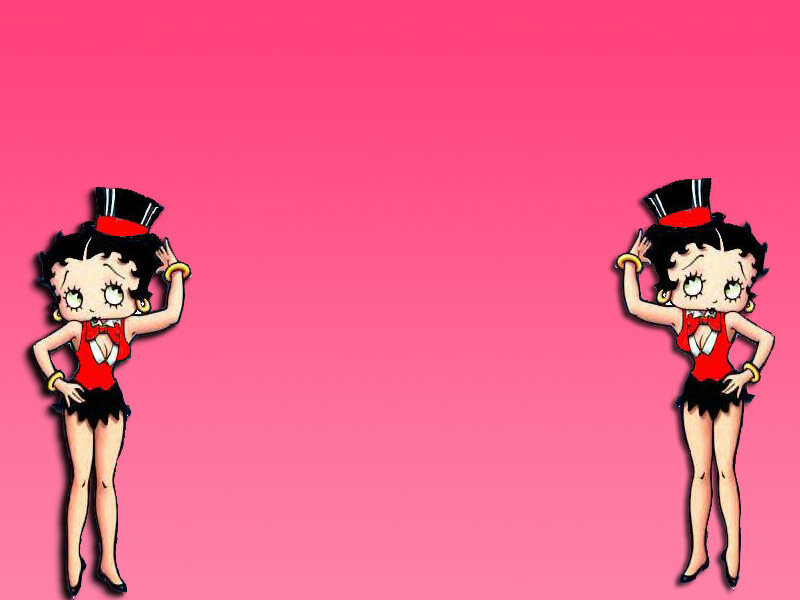Betty Boop on pink background