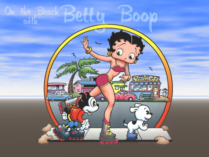 Betty Boop on Roller Skates