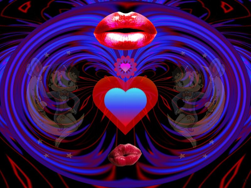 Betty Boop with Hearts