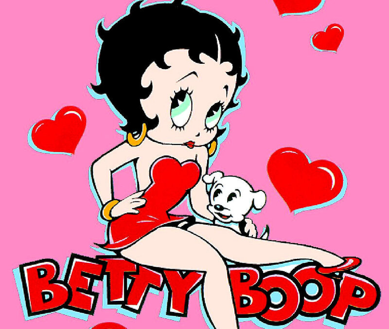 Betty Boop with puppy