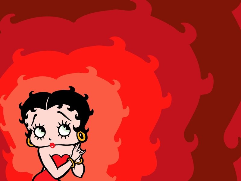 Betty Boop with red hair