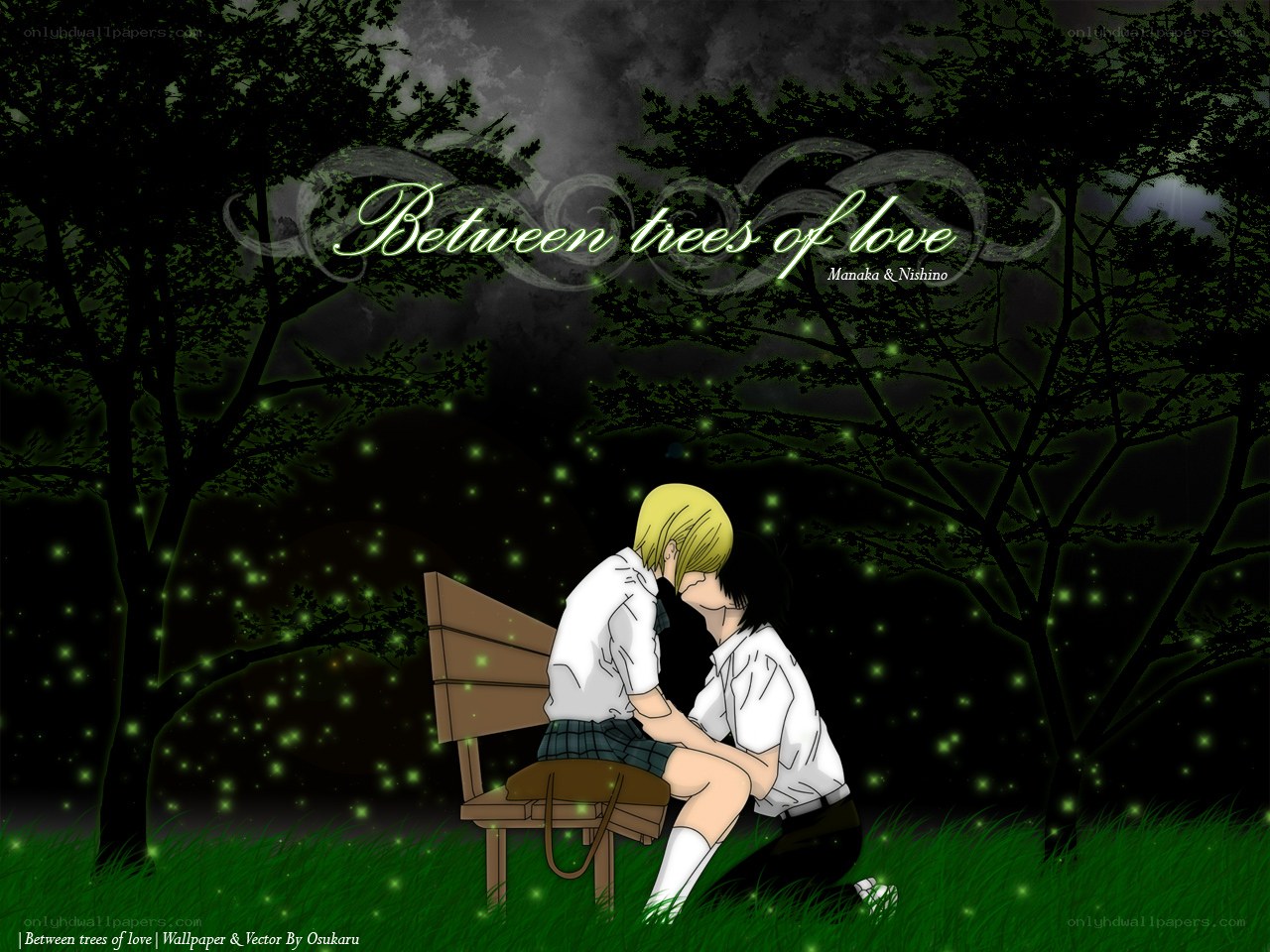 between trees of love