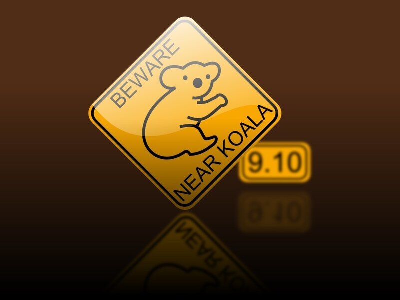 Beware of Koala Sign