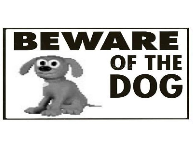 Beware of the Dog sign