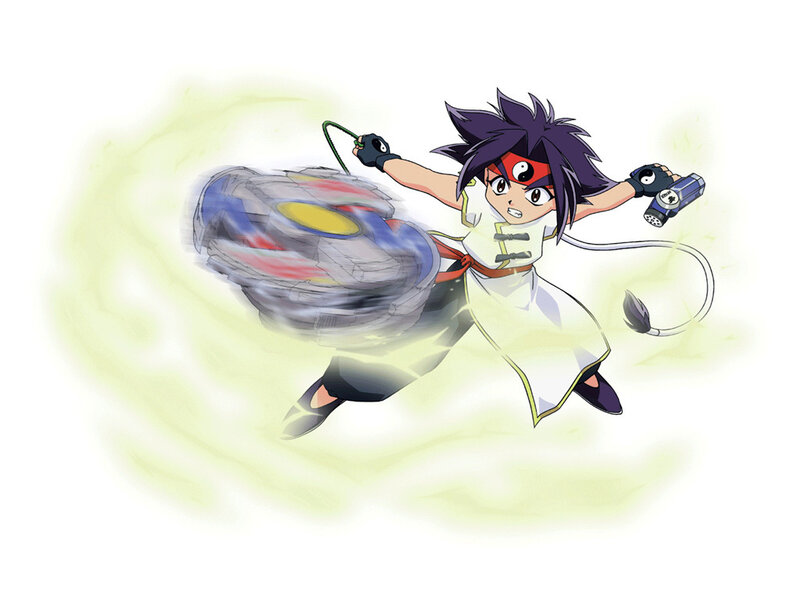 Beyblade battle action