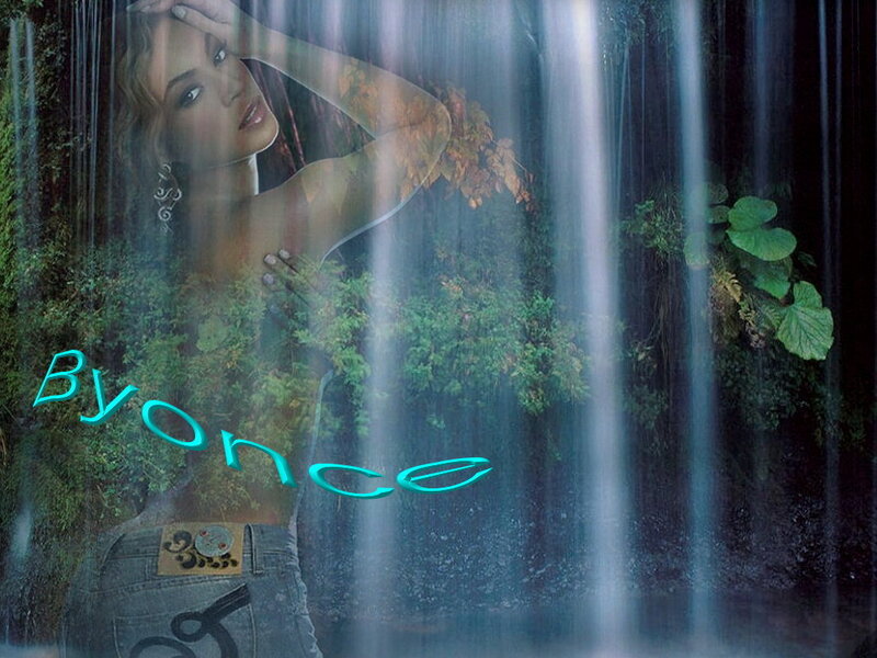 Beyoncé in a forest scene
