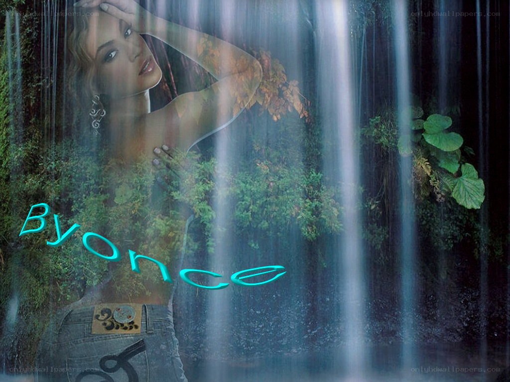 Beyoncé in a forest scene