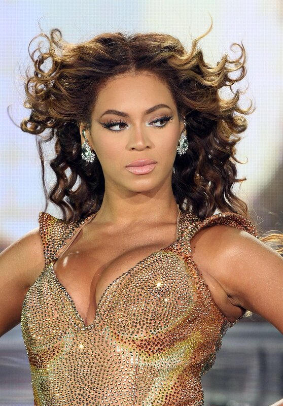 Beyoncé in a sparkling dress