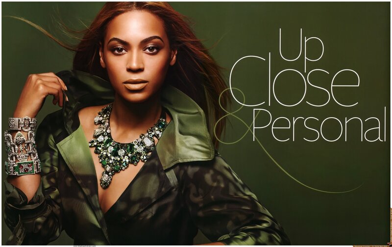 Beyoncé in green fashion
