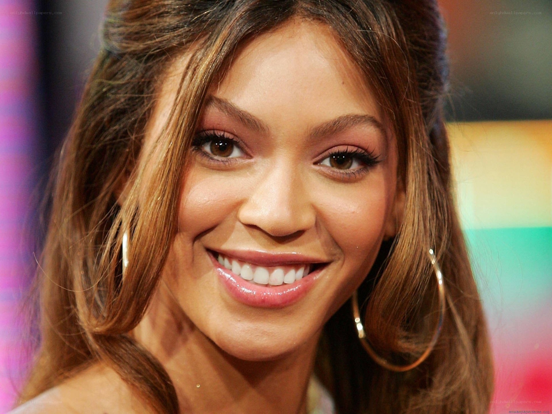 Beyoncé smiling on a talk show