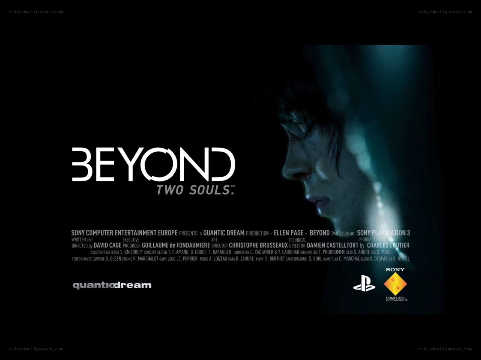 Beyond: Two Souls title screen
