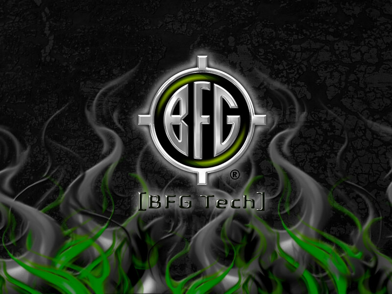 BFG Tech logo with flames