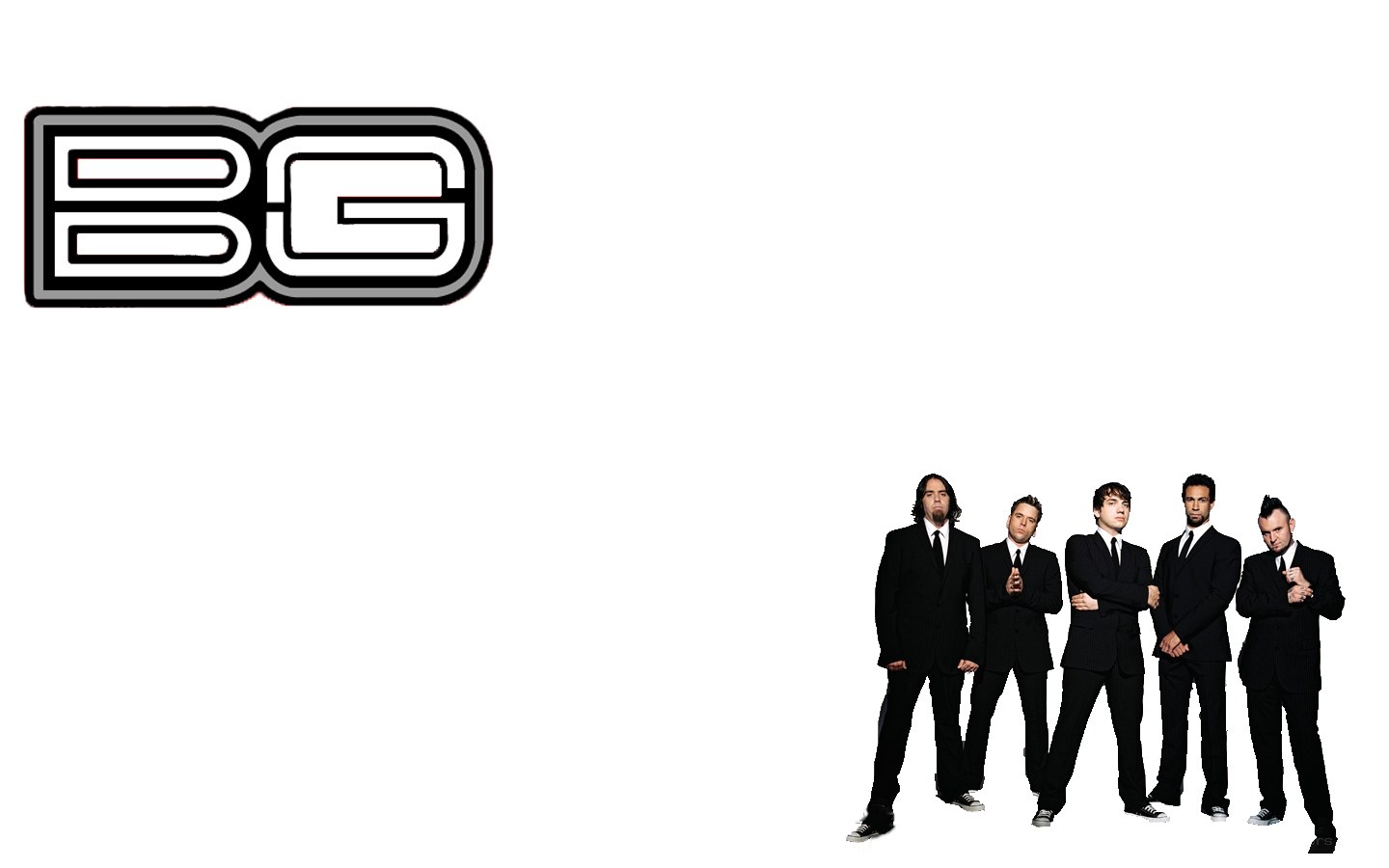 BG band members in suits