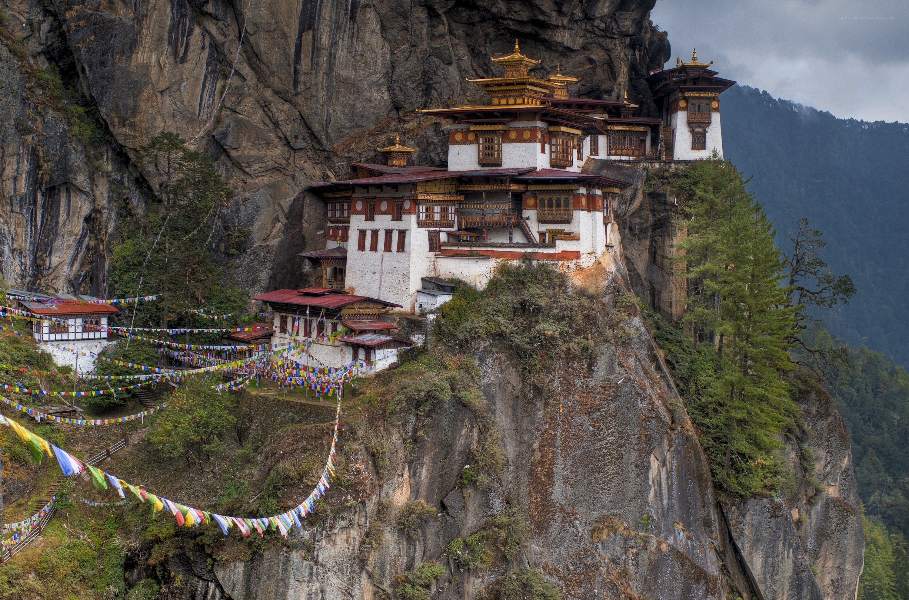 Bhutanese monastery on cliff