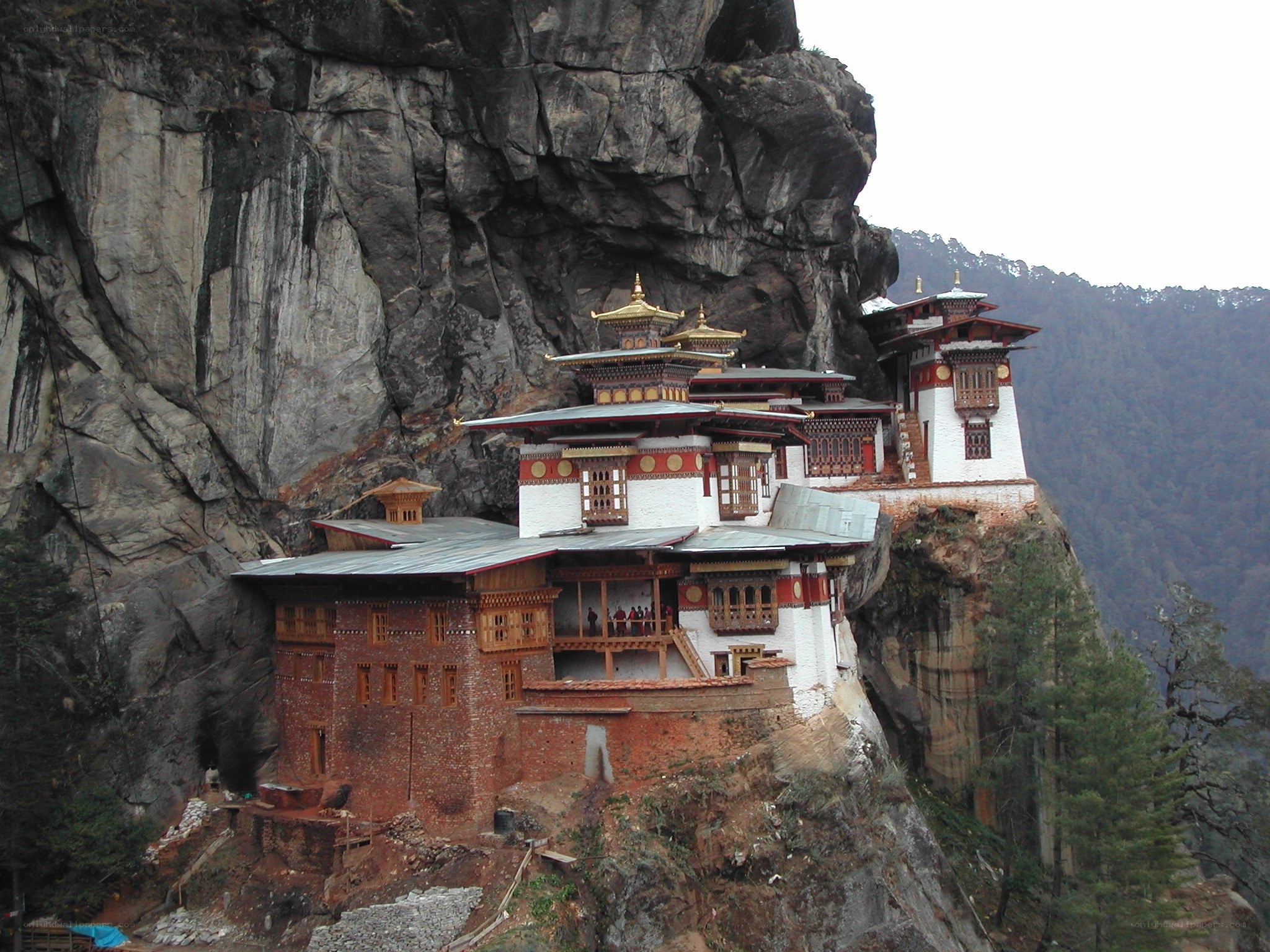 Bhutanese monastery on cliff