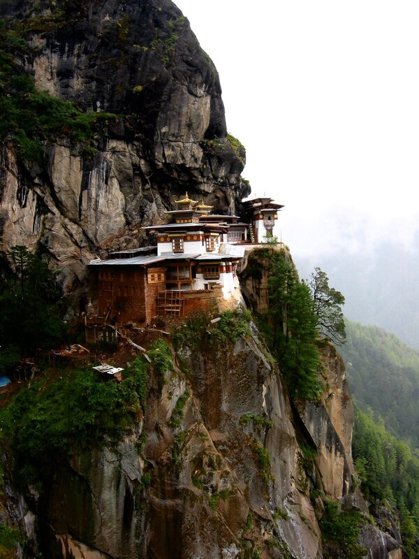 Bhutanese monastery on cliff