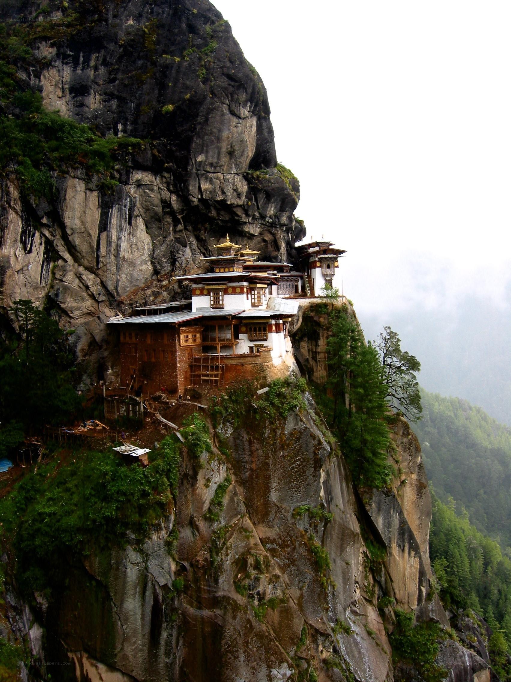 Bhutanese monastery on cliff
