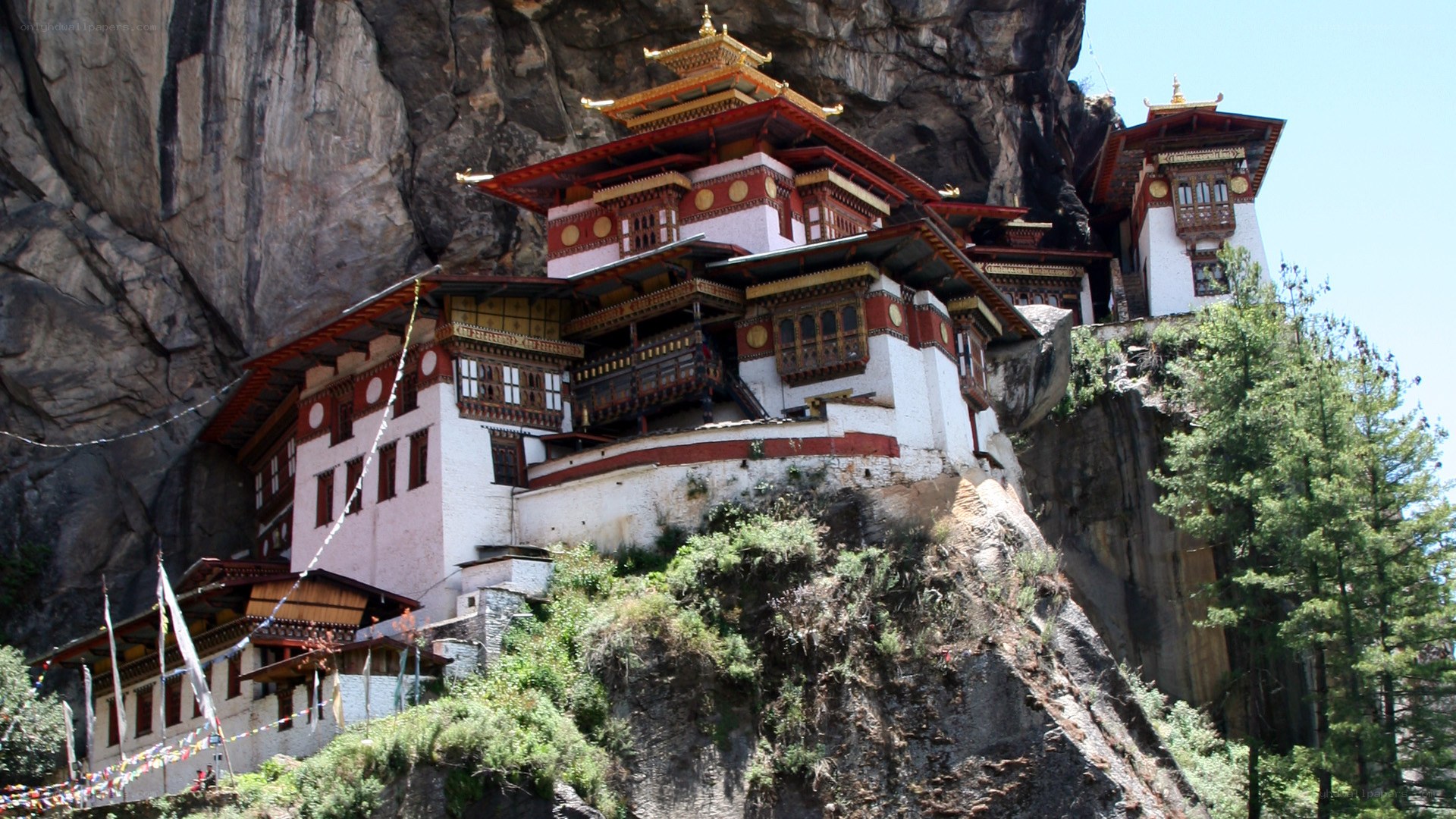Bhutanese monastery on cliff