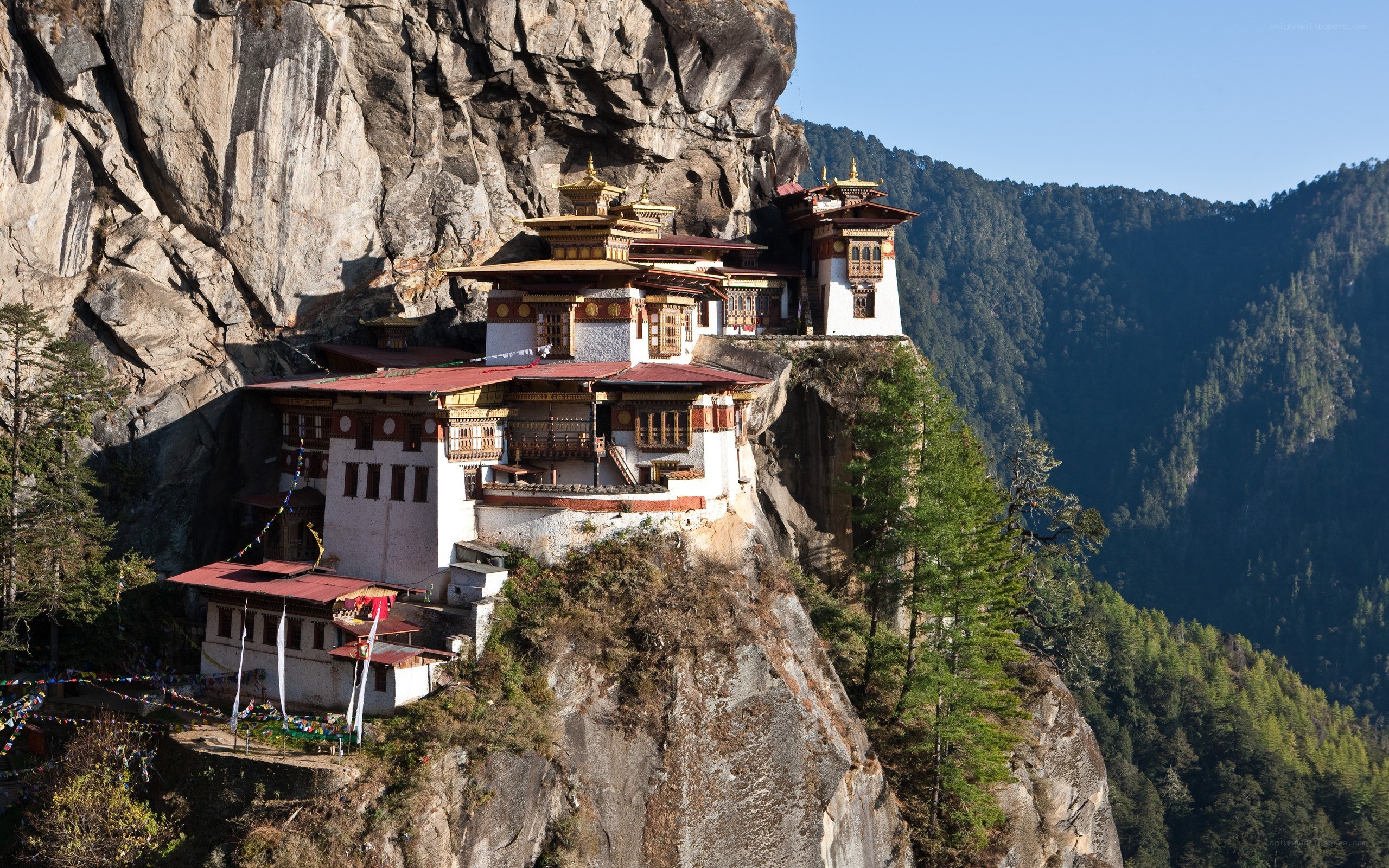 Bhutanese monastery on cliff