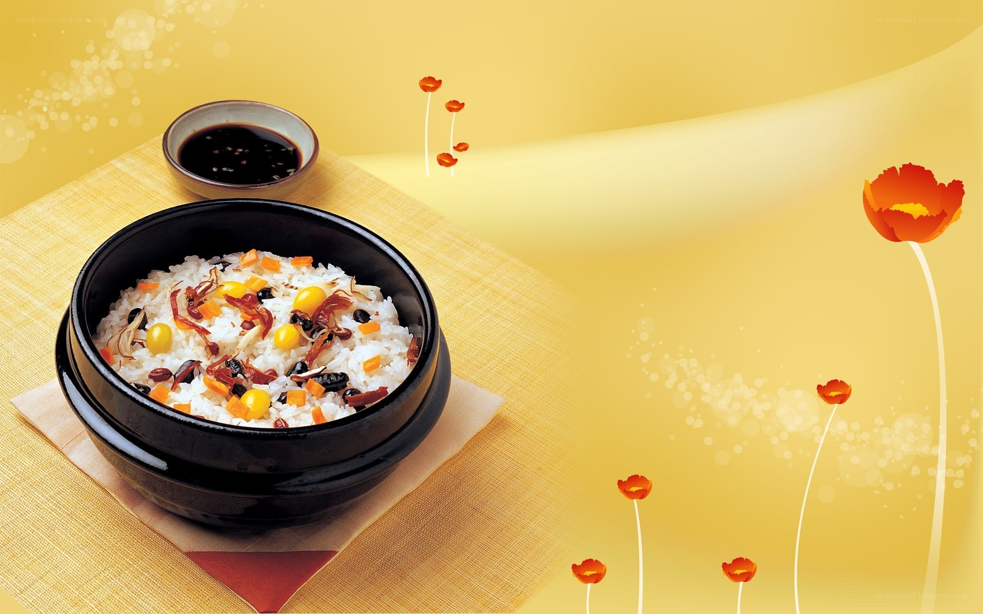 Bibimbap in a stone pot