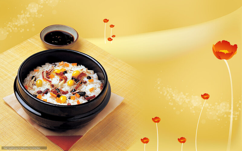 Bibimbap with soy sauce