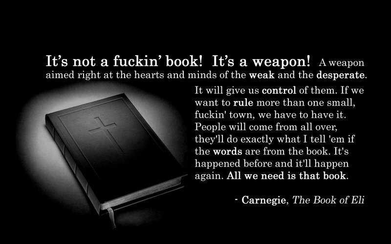 Bible as weapon quote