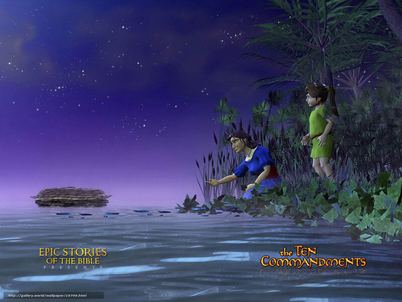 Bible story scene at night