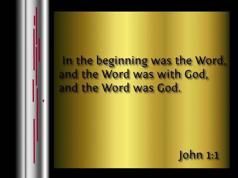 Bible verse from John 1:1
