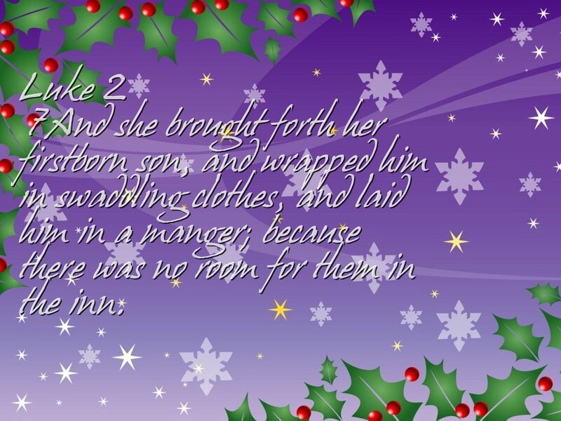 Bible Verse on Holiday Background