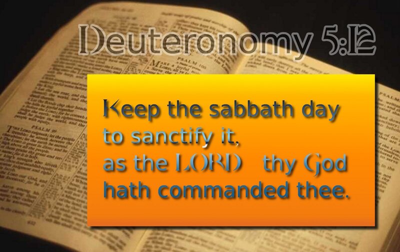 Bible verse on Sabbath