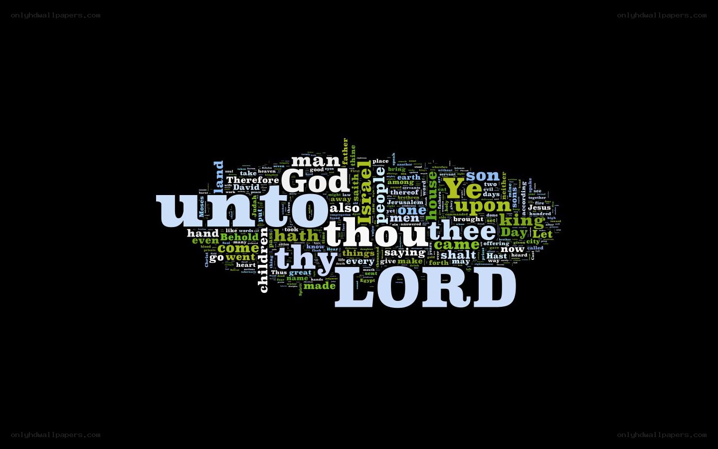 Bible verse word cloud